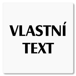 Váš text, 80x80mm, bílá, Nevada